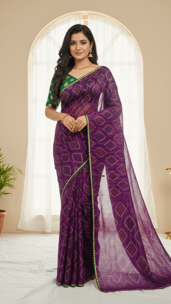 Pure Chiffon Saree For Women