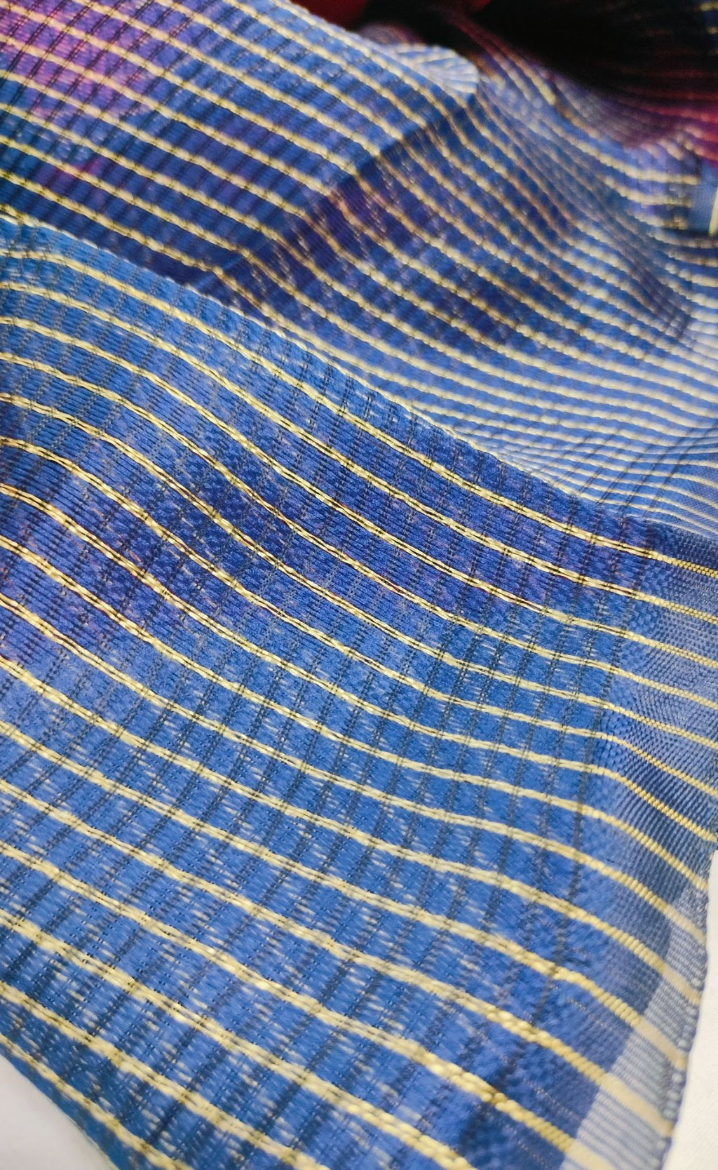 Rose Pink Vichitra Silk Saree For Women