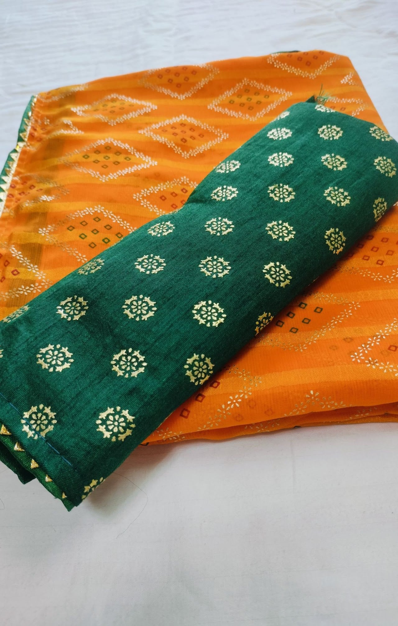 Yellow Pure Chiffon Saree For Women