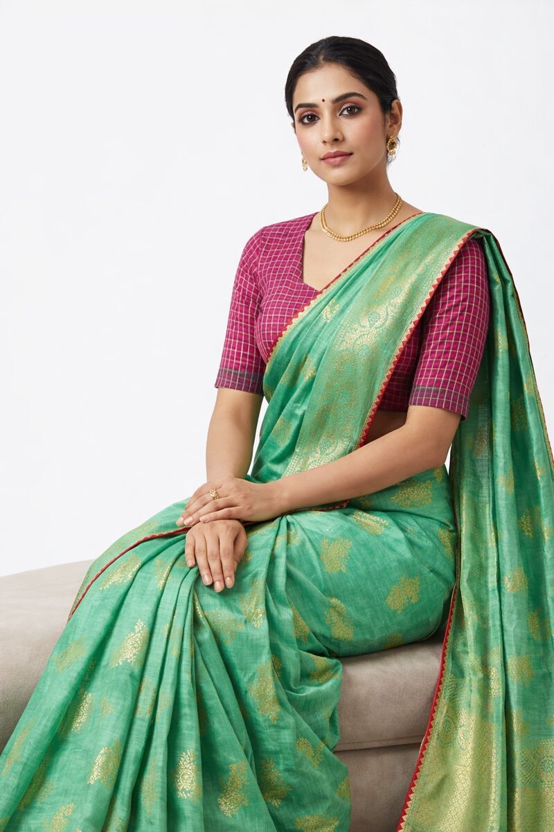 Vichitra Silk Saree For Women