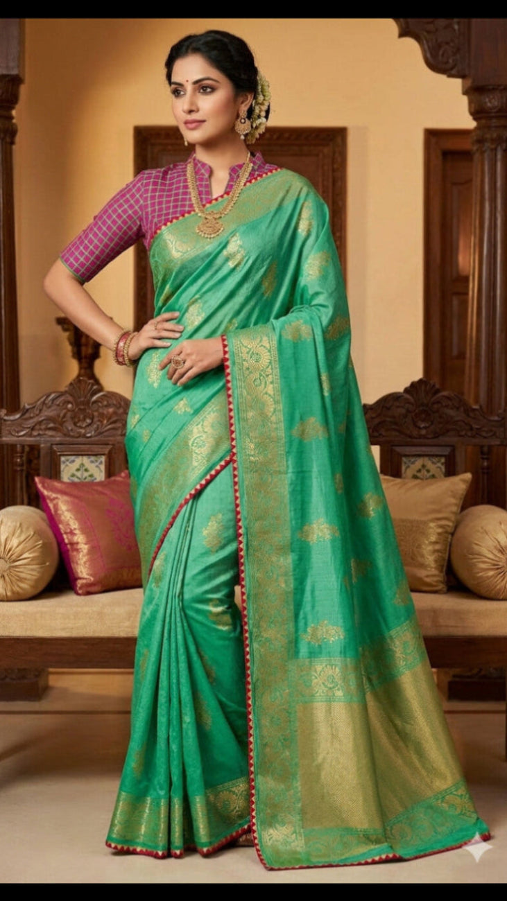 Vichitra Silk Saree For Women