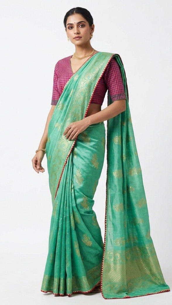 Vichitra Silk Saree For Women